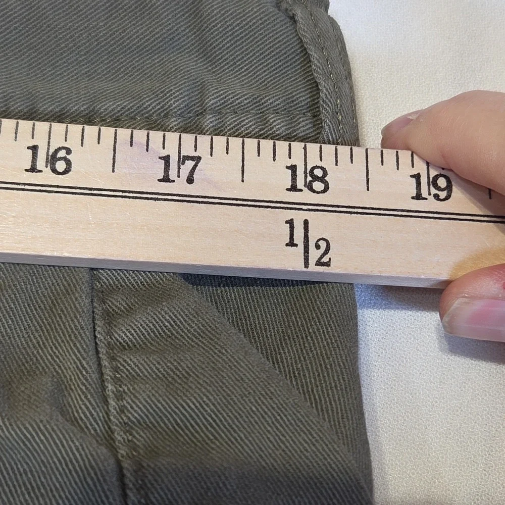 Banana Republic Athletic Fit Chino Pants Mens 36x32 Olive Green Cotton Casual